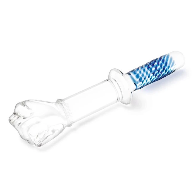 Glas 11in Glass Fist Double Ended W/ Handle Grip - Shape & Texture