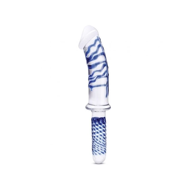 Glas 11in Realistic Double Ended Dildo W/ Handle - Material Feel