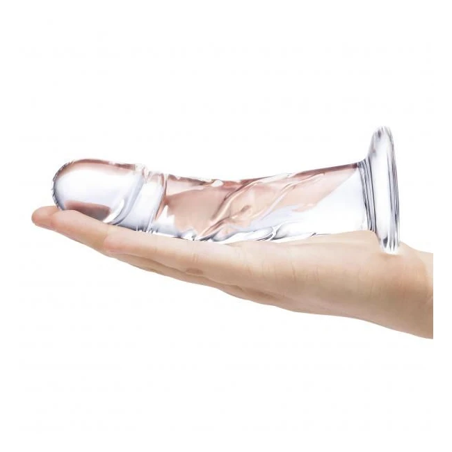 Glas 7 Curved Realistic Glass Dildo W Veins " - Material & Feel