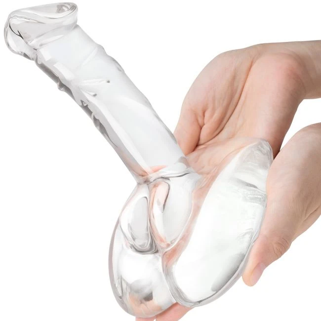 Glas 7.5in Rideable Standing Glass Cock W/ Stability Base - Size & Fit