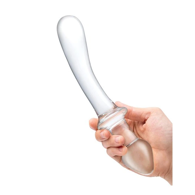 Glas 9 Classic Curved Dual- Ended Dildo " - Size & Fit