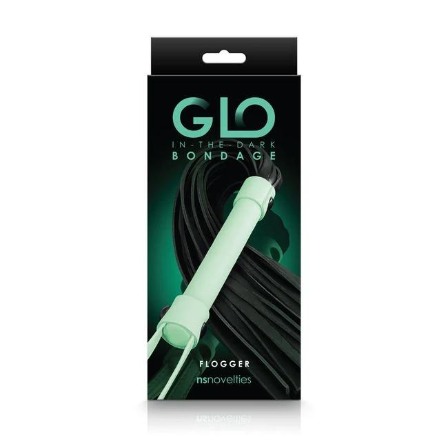 Glo Bondage Flogger Green - Hardware & Fasteners