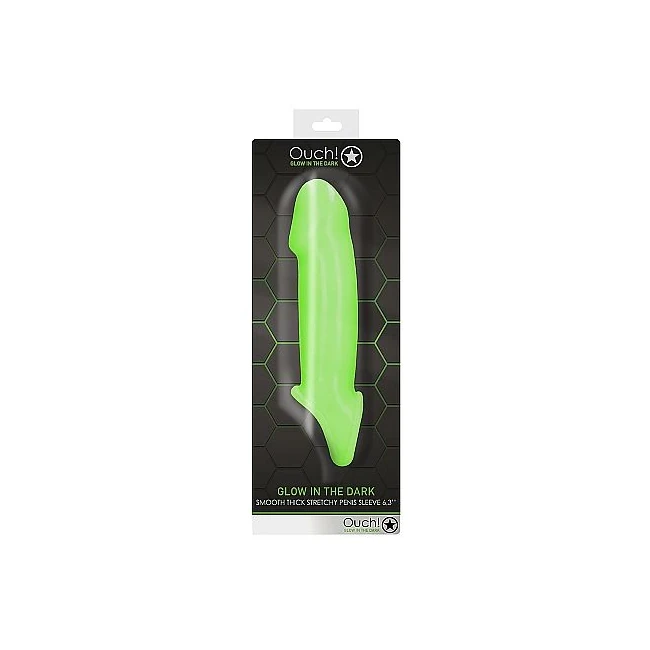 Glow Smooth Thick Stretchy Penis Sheath - Glow Smooth Thick Stretchy Penis Sheath by SHOTS AMERICA