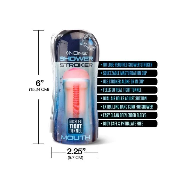 Happy Ending Shower Stroker Mouth - Specifications