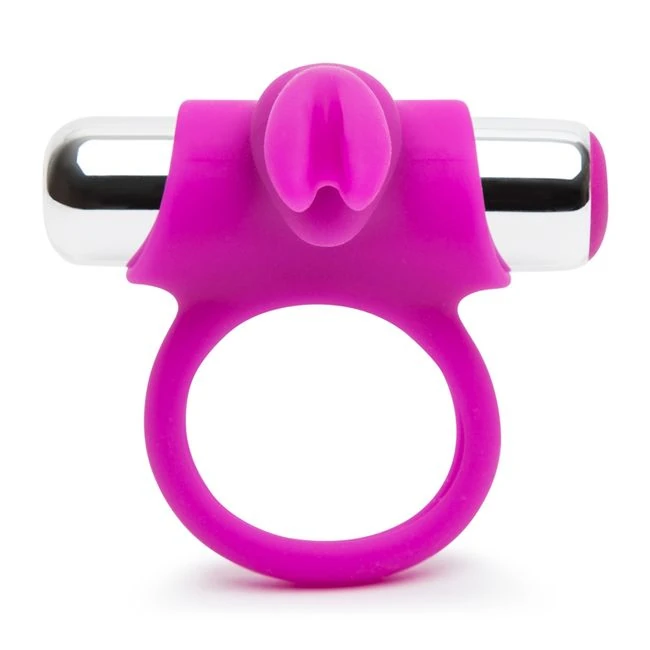 Happy Rabbit Remote Control Cock Ring Purple - Vibration Modes