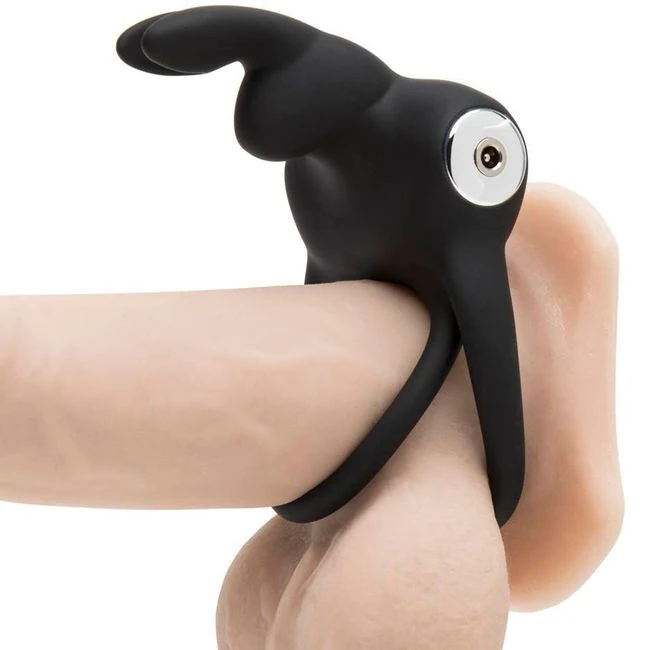 Happy Rabbit Stimulating Usb Rechargeable Cock Ring Black - Vibration Modes & Features