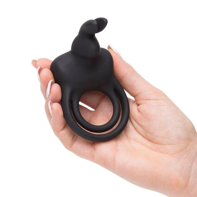 Happy Rabbit Stimulating Usb Rechargeable Cock Ring Black - Power & Performance