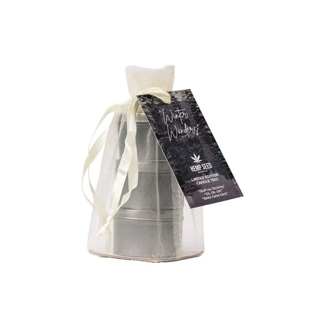 Hemp Seed Holiday 3-in-1 Massage Candle Holiday '24 Trio - Overview