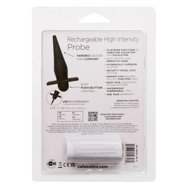 High Intensity Probe Black Rechargeable - Power & Performance