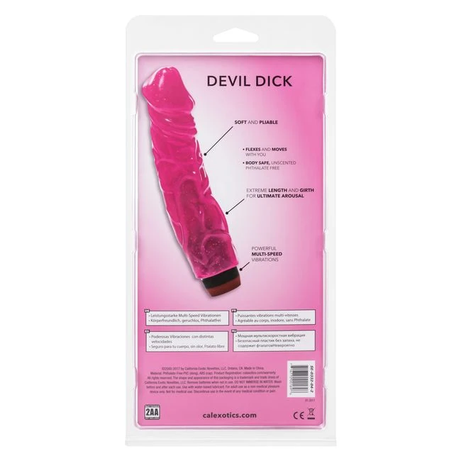 Hot Pinks Devil Dick 8 in - How It Feels