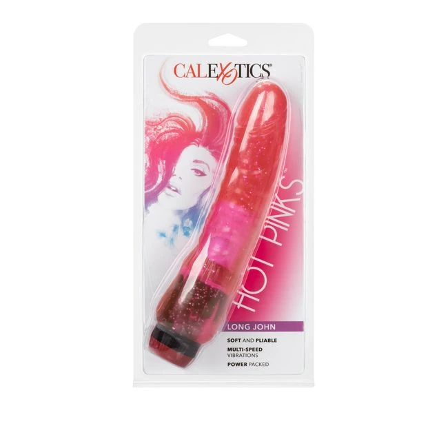 Hot Pinks Long John 8 in - Vibration Modes and Personalizable Pleasure