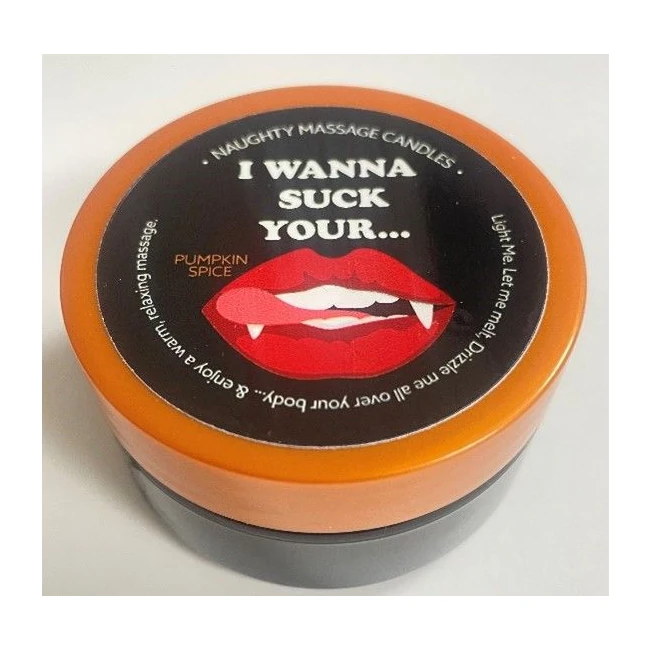 I Wanna Suck Pumpkin Spice Massage Candle - Build & Quality