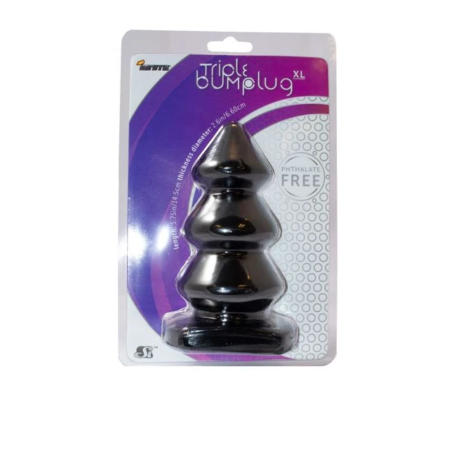 Ignite Bump Plug Black X Large - Shape & Comfort