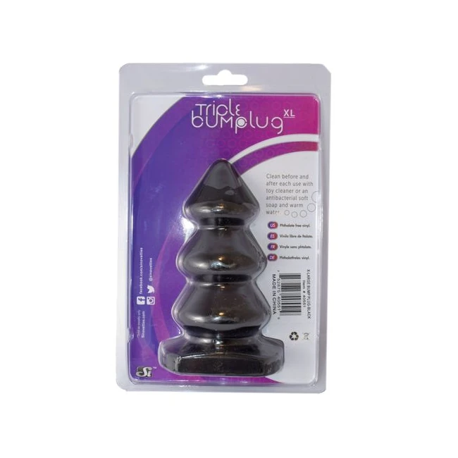 Ignite Bump Plug Black X Large - Material & Safety