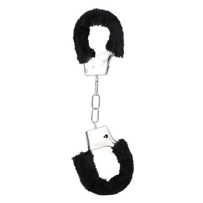 In a Bag Furry Handcuffs Black - Material Feel