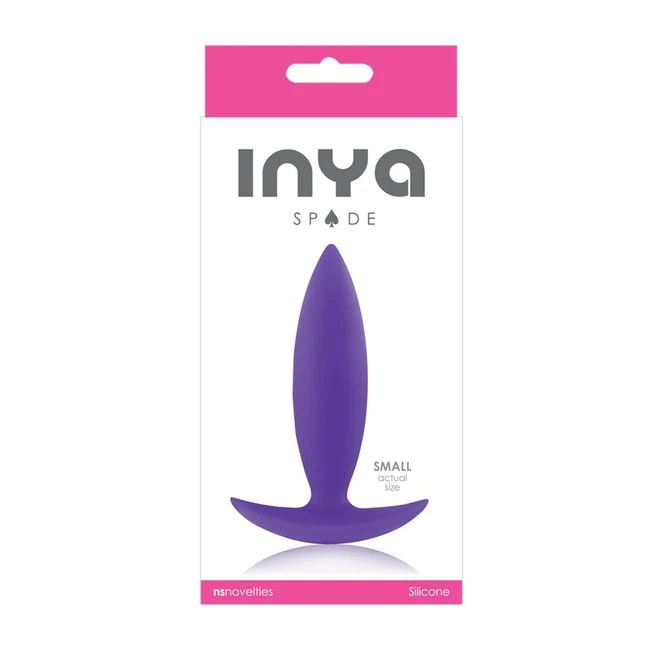 Inya Spades Small Butt Plug Purple - Shape & Comfort