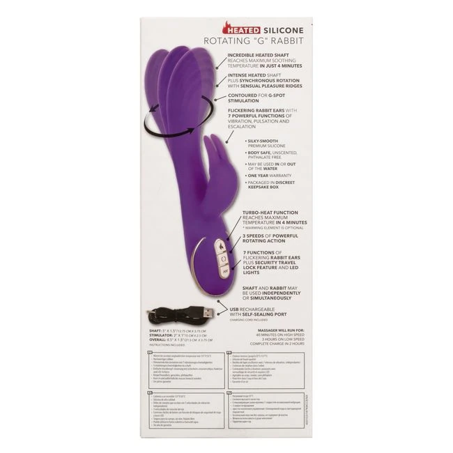 Jack Rabbit Signature Heated Silicone Rotating G Rabbit - Materials and Safety