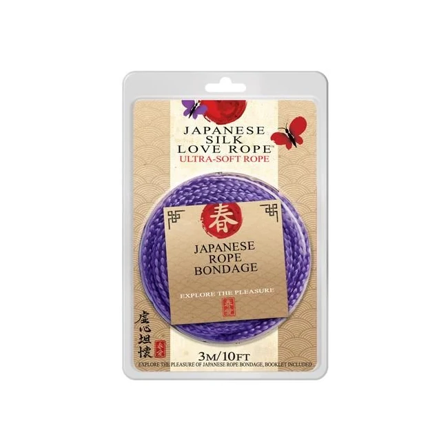 Japanese Silk Love Rope 3m(10 Ft) Purple - Build & Quality