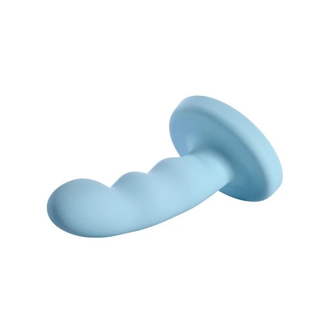 Jaspar 6in Silicone Dildo Blue - Overview