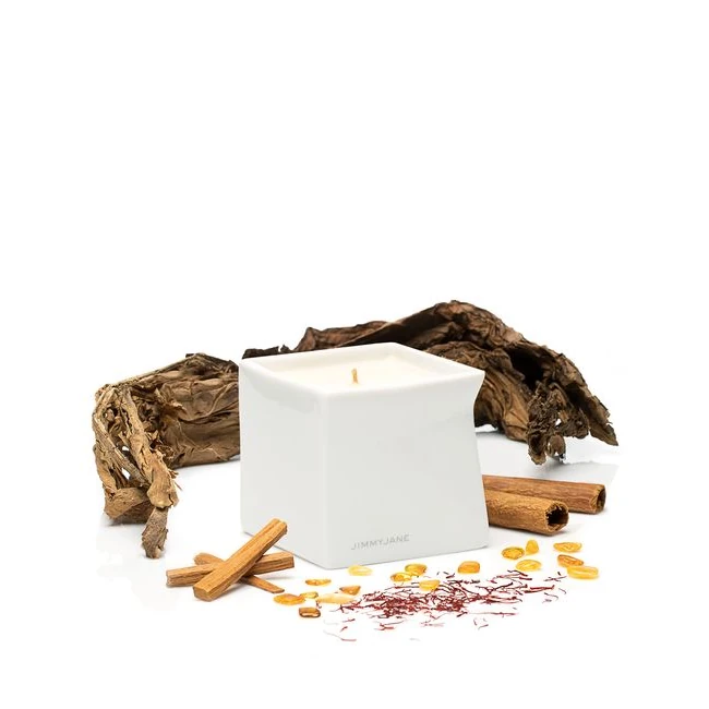 Jimmyjane Natural Massage Oil Candle 4.5 Oz Red Tobacco - Ingredients