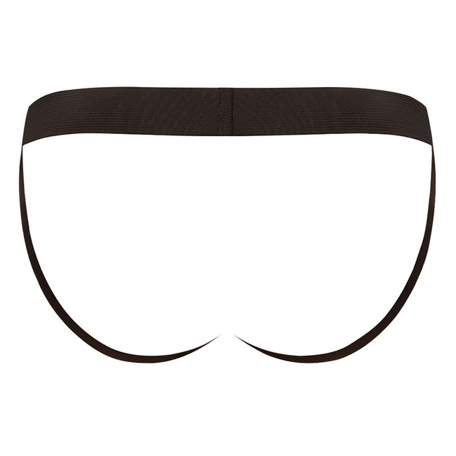Jock Satin Lycra Black Large/ XL - Sized for Waists from 36 to 42 Inches