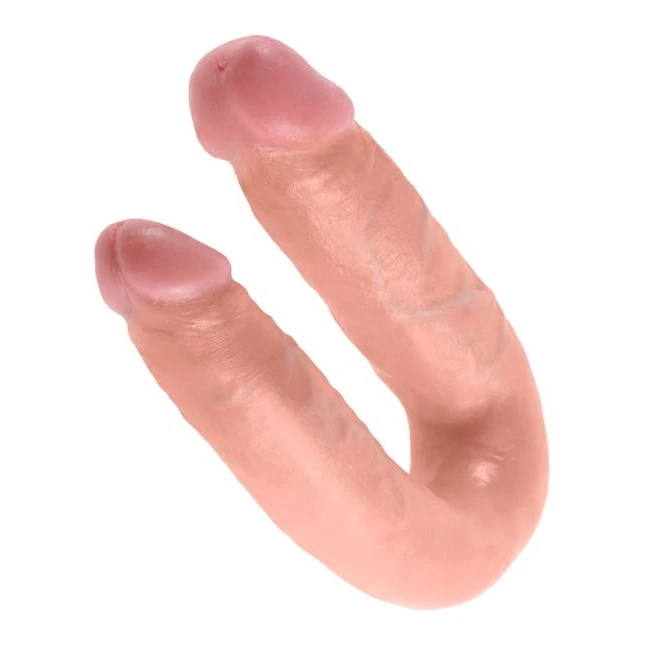 King Cock Double Trouble Medium Flesh - Shape & Texture