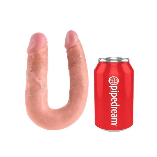 King Cock Double Trouble Medium Flesh - Size & Fit
