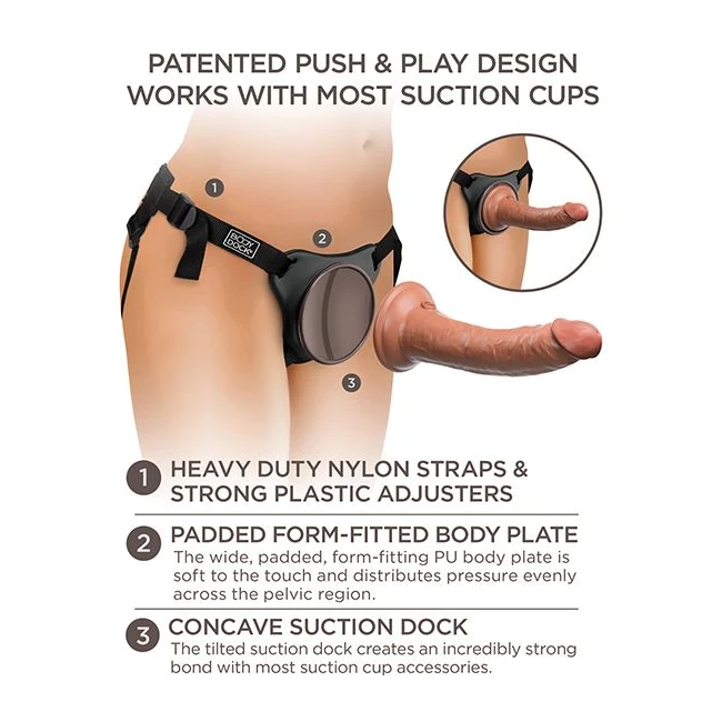 King Cock Elite Comfy Silicone Body Dock Kit - Features