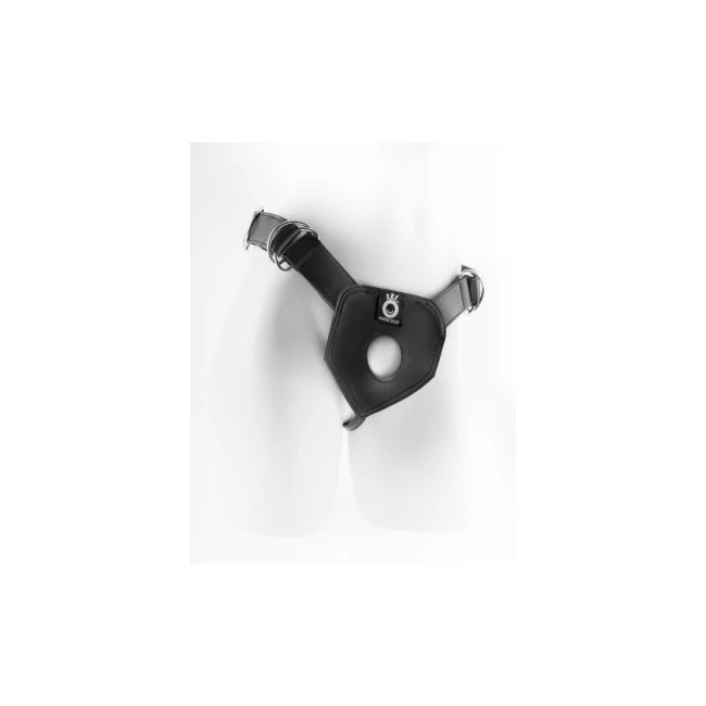 King Cock Play Hard Harness Black - Shape & Texture