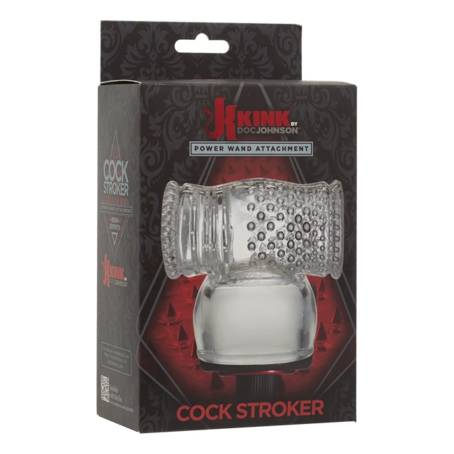Kink Wand Attachment Cock Stroker Clear - Experience the Kink Wand Attachment Cock Stroker Clear
