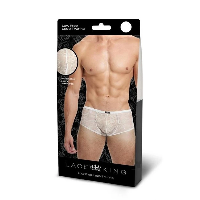 Lace King Lace Boxers Wht - Key Details