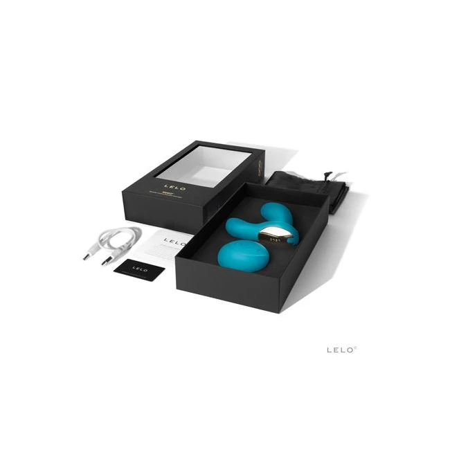 Lelo Hugo Ocean Blue Prostate Massager - Experience Unmatched Pleasure with the Lelo Hugo Ocean Blue Prostate Massager