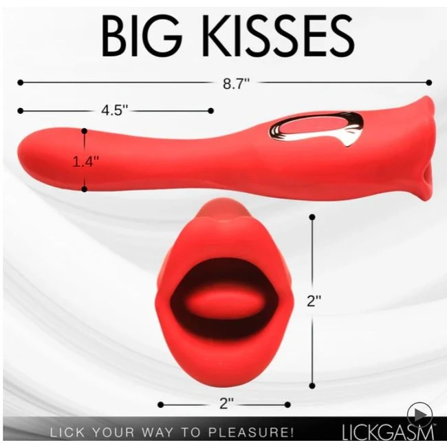 Lickgasm Kiss & Tell Pro Dual Ended Kissing Vibrator - Experience Intimate Kissing and Deep Vibrations