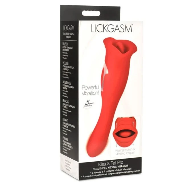 Lickgasm Kiss & Tell Pro Dual Ended Kissing Vibrator - How It Feels