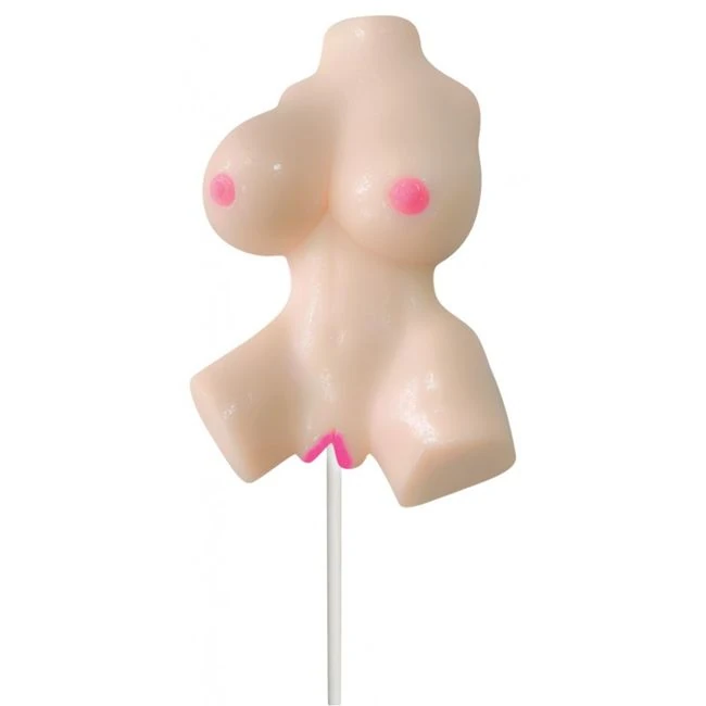 Lusty Lickers Female Torso Pop Vanilla Flavor - Build & Quality