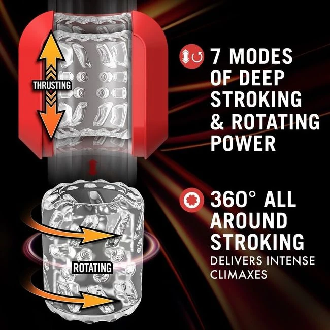 M for Men Slambox Red - Vibration Modes