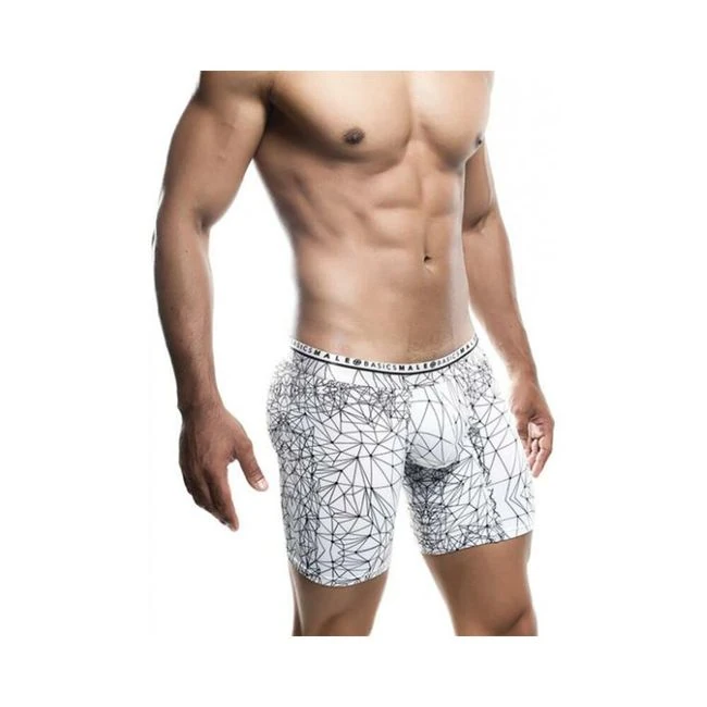 Male Basics Spider Hipster Boxer Brief White/black - Key Details