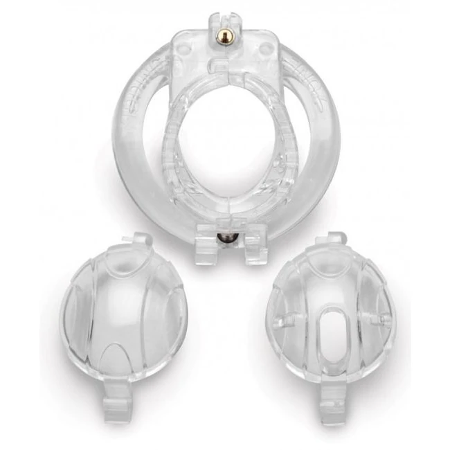Master Series Custome Lockdown Chastity Cage Clear - Measurements