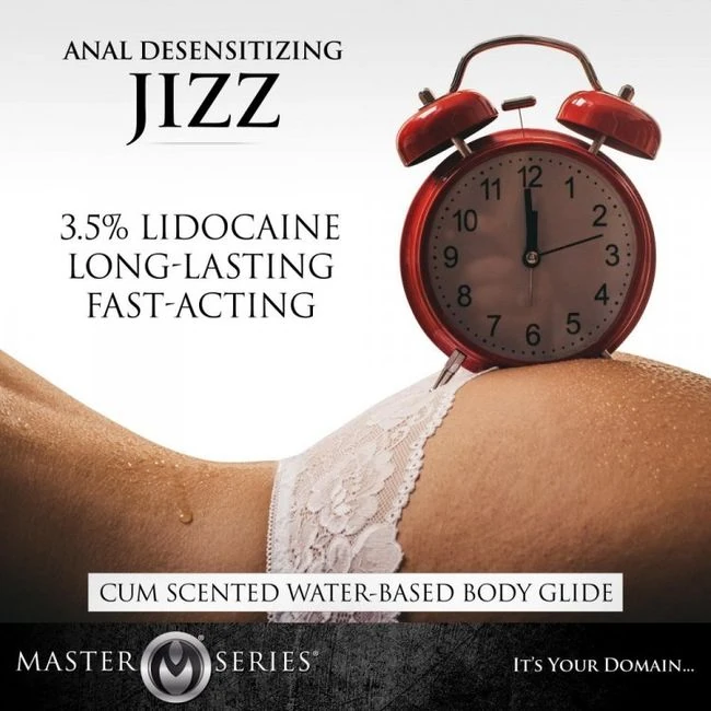 Master Series Jizz Anal Desensitizing Lube 8oz - Shape & Comfort