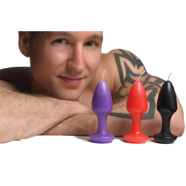 Master Series Kink Inferno Drip Candles Black Purple Red - Build & Quality