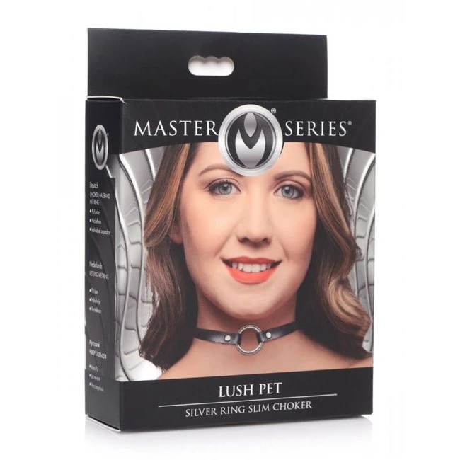 Master Series Lush Pet Silver Ring Slim Choker - Materials & Colors