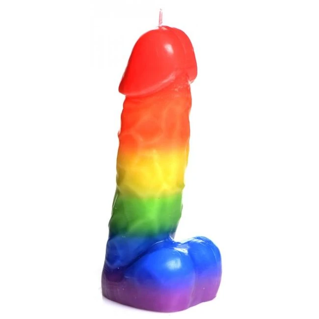 Master Series Pride Pecker Rainbow Drip Candle - Instructions for Use