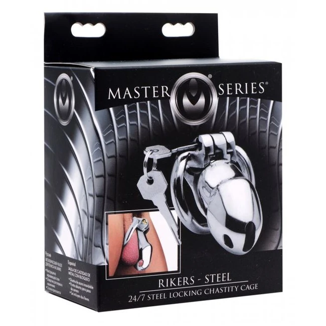 Master Series Rikers 24-7 Stainless Steel Locking Chastity Cage - Comfort & Fit