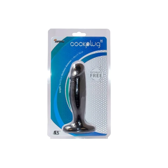 Medium Cock Plug Black - Material & Safety