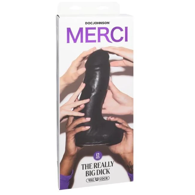 Merci Really Big Dick Black - Shape & Texture