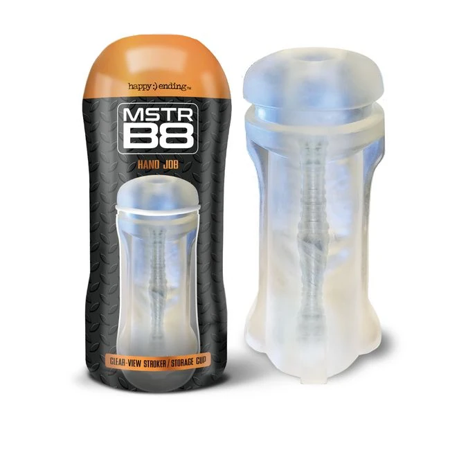 Mstr B8 Clear View Stroker Cup Hand Job - Grip, Control, and Functionality