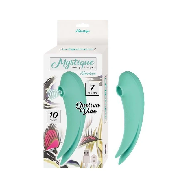 Mystique Vibrating Suction Vibe Aqua - Overview