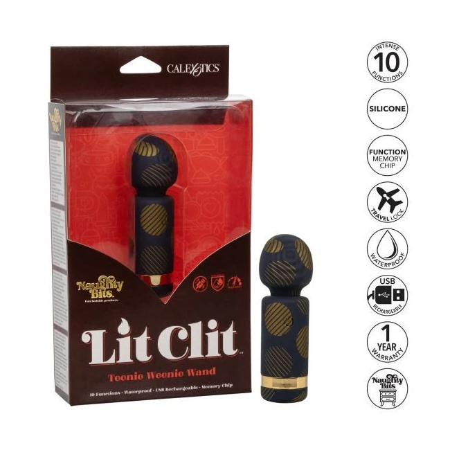Naughty Bits Lit Clit Teeny Weenie Wand - Power & Performance