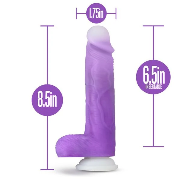 Neo Elite Encore 8 Vibrating Dildo Purple " - Materials and Safety