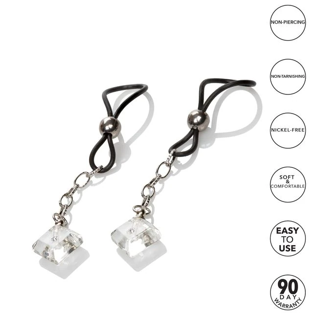 Nipple Play Non Piercing Nipple Jewelry Crystal Gem - Hardware & Fasteners